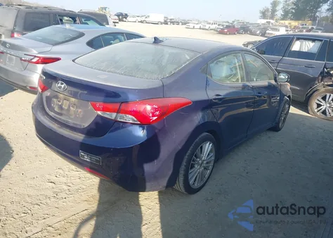 2011 Hyundai Elantra Limited z USA, uszkodzony, nr VIN 5NPDH4AE7BH010770